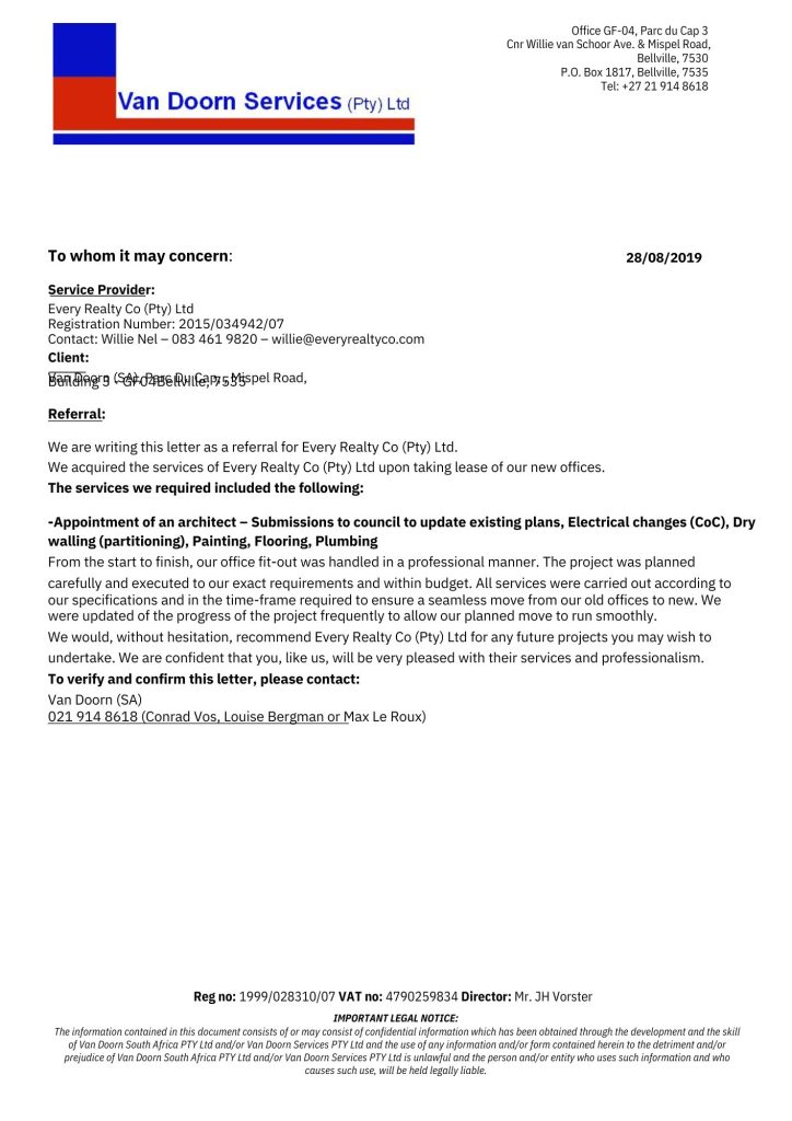 Van Doorn Referralpdf